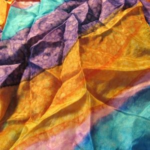 100% Silk Made in France Patricia Dumont Scarf